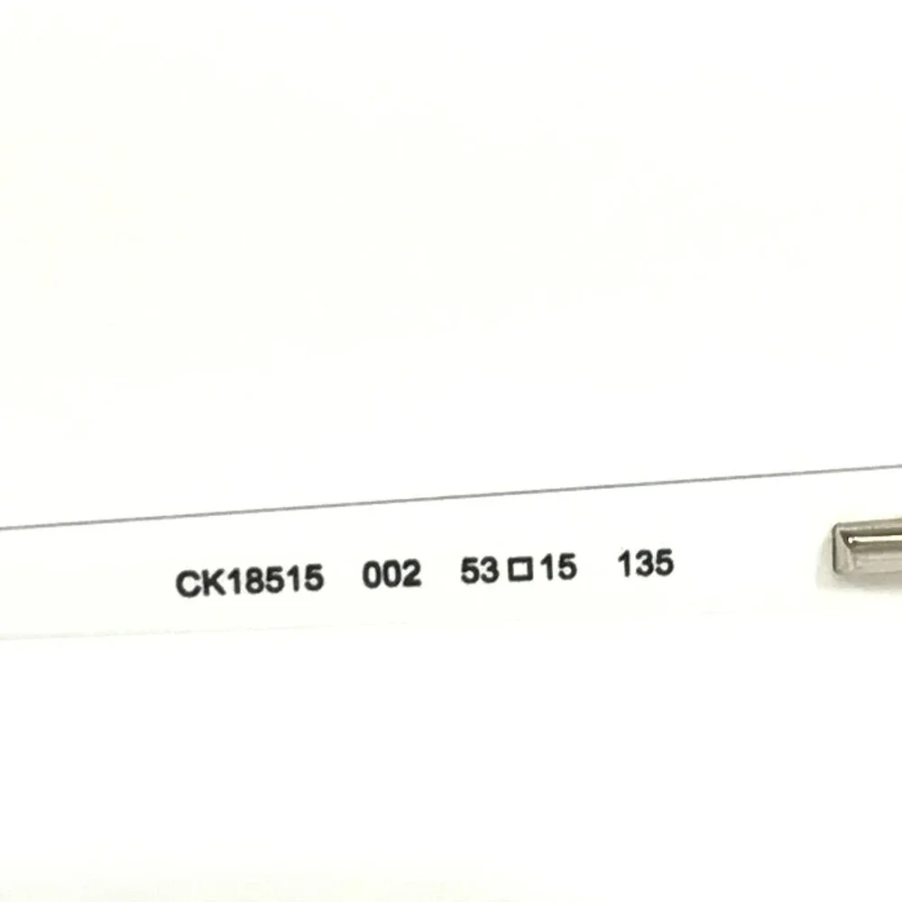 Calvin Klein Eyeglasses Frames CK18515 002 Black White Square Full Rim 53-15-135